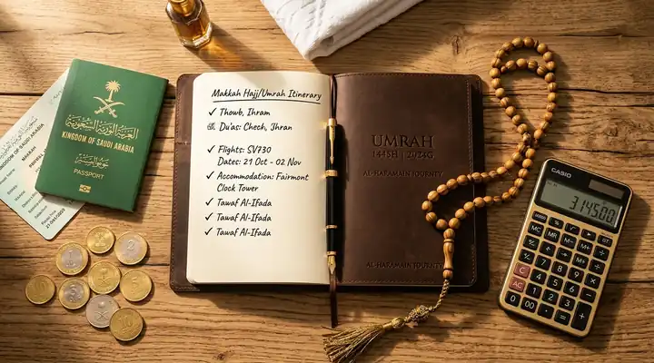 Umrah Cost from Kuwait 2026 | Kuwait City Flights, Road Trip & Visa Guide - Umrah Financial Budgeting & Halal Planning